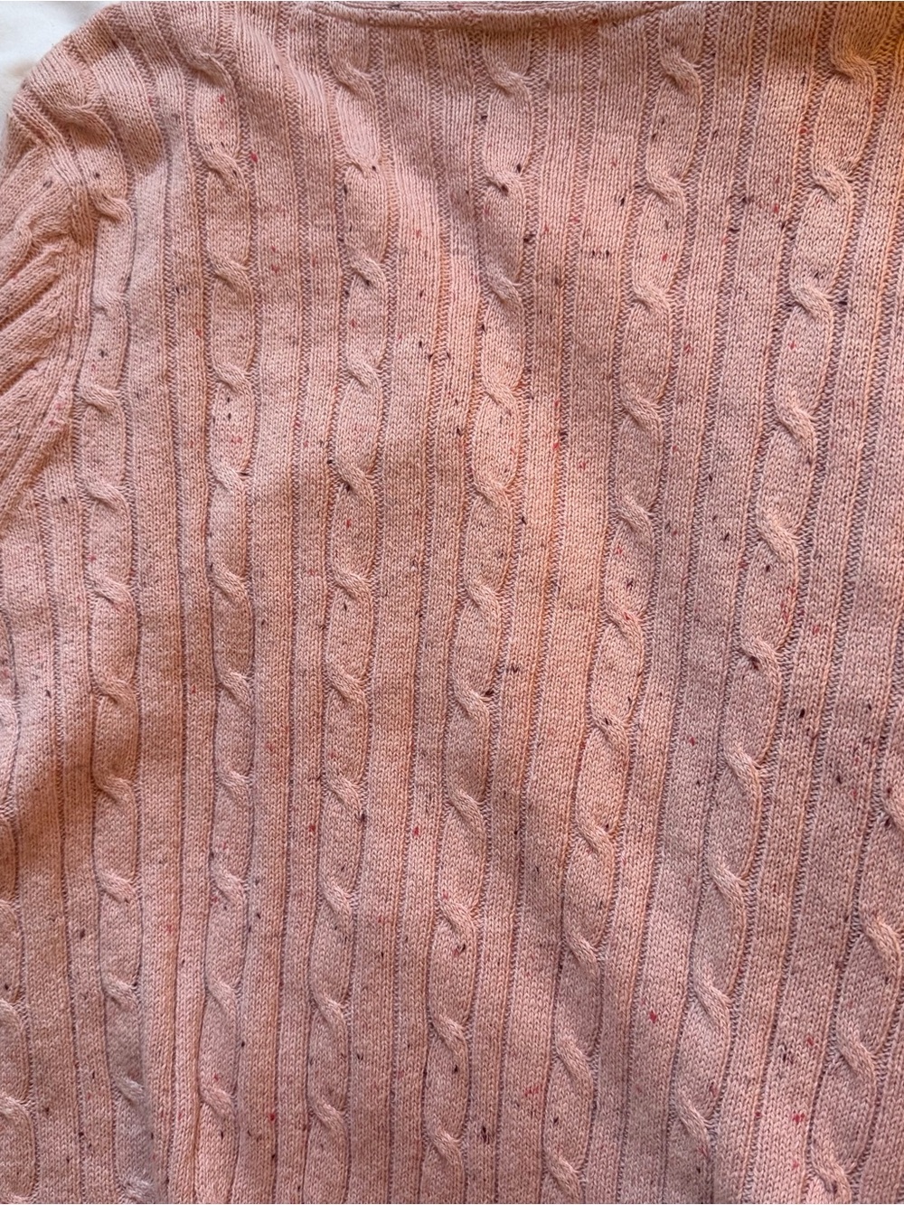 Kim Rogers Pink Cable-Knit Open Front Cardigan - Picture 4 of 4